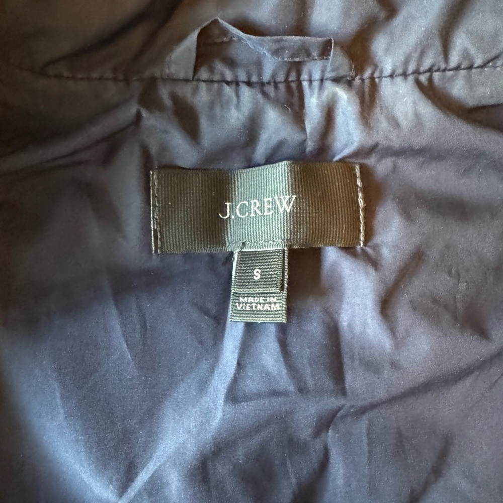 J Crew Navy Quilted Vest - Picture 2 of 3